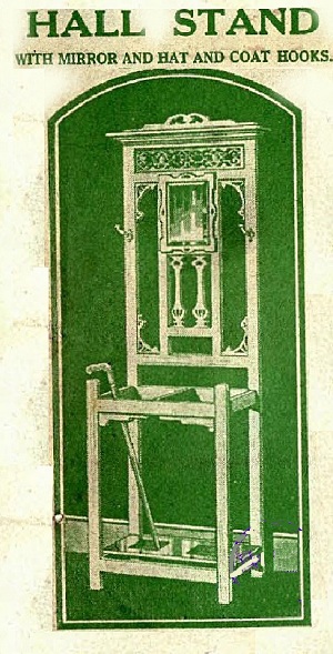 Hobbies 2022 Hall stand with mirror and coat hooks
