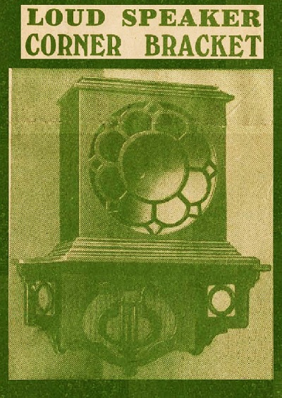 Hobbies 1731 loud speaker corner bracket