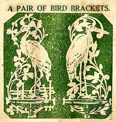 Hobbies 1296 A pair of bird brackets