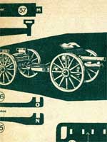 Hobbies Special design sheet 85 Howitzer gun and limber
