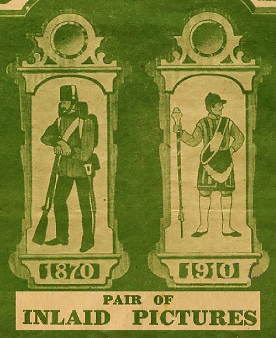 Hobbies 1716 pair of inlaid pictures