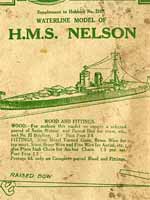 Hobbies 2107 Waterline model of H.M.S. Nelson