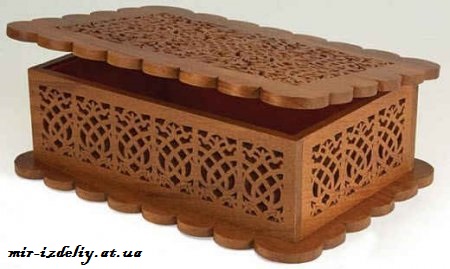 Шкатулка резная из фанеры