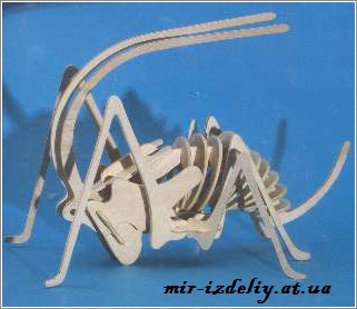 Кузнечик из фанеры
