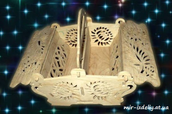 Шкатулка с подсолнухом из фанеры