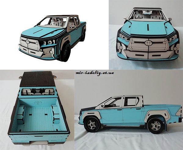 Toyota hilux из фанеры