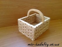 Корзинка объемная из фанеры