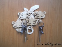 Ключница-цветок из фанеры