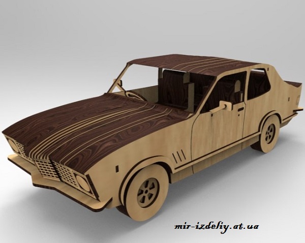 Автомобиль holden lj torana из фанеры