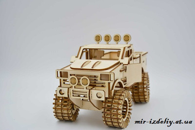 Шаблон грузовика-монстра из фанеры