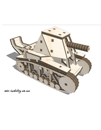Танк СУ-18 из фанеры