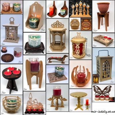 Сборник подсвечников №3 от stevedgood из фанеры
