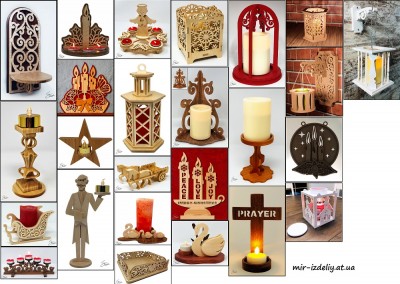 Сборник подсвечников №4 от stevedgood из фанеры