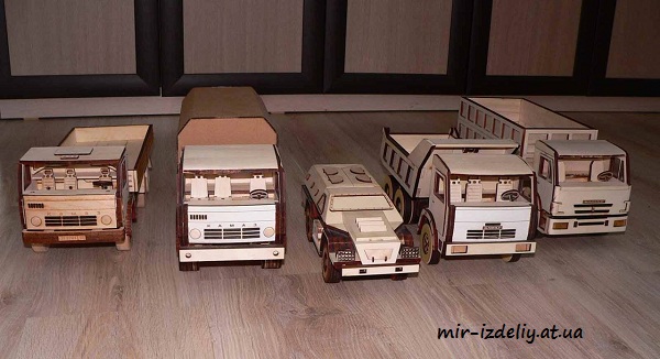 Бортовой грузовик Drop-side truck из фанеры