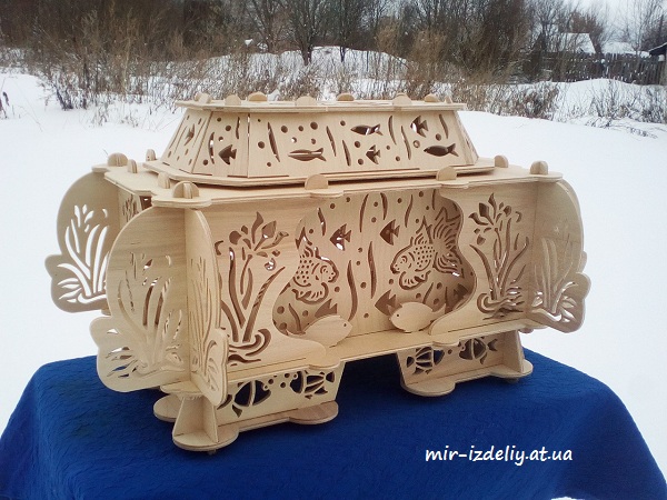 Шкатулка рыбацкая из фанеры