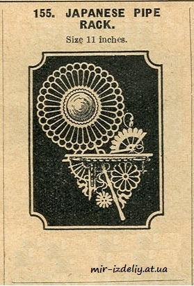 Полочка с зеркалом в японском стиле из фанеры