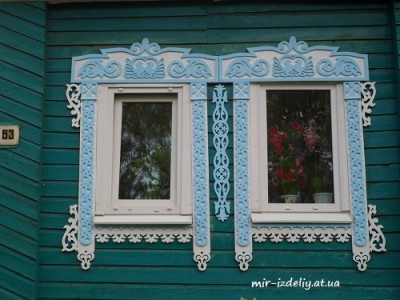 Домовая резьба, окантовка окна №4
