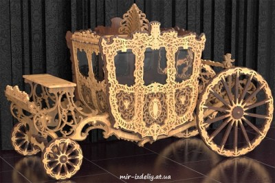 Карета резная царская из фанеры