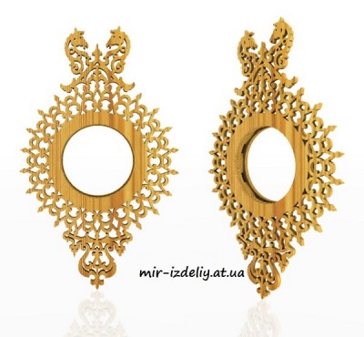 Часы Конек с маятником из фанеры