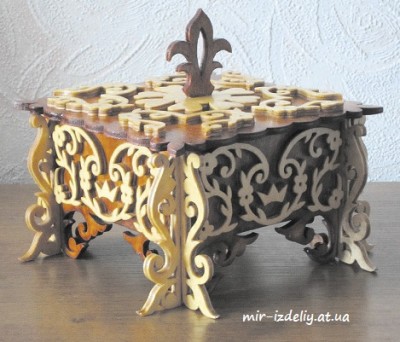 Шкатулка Популярная из фанеры