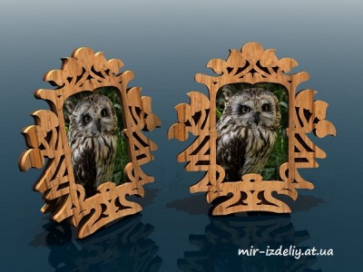 Фоторамка три листа из фанеры