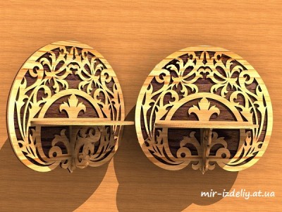 Полочка скругленная из фанеры