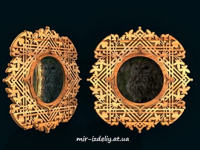 Фоторамка распустившейся цветок из фанеры