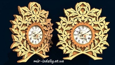 Часы победный венок из фанеры