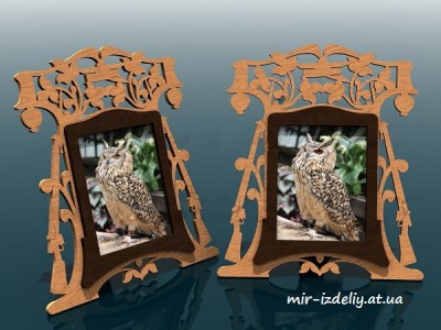 Фоторамка двойной виток из фанеры