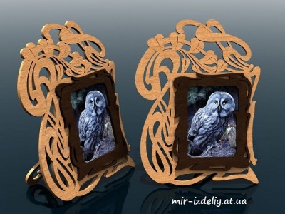 Фоторамка витые сердца из фанеры