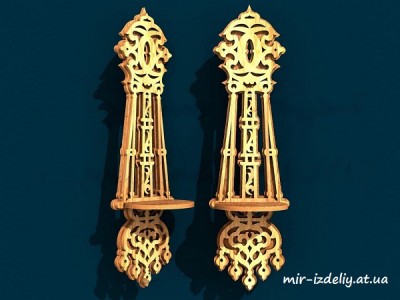 Полочка Серьга из фанеры