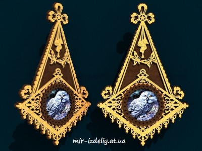 Фоторамка крест на конусе из фанеры