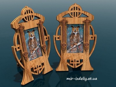 Фоторамка дуговая на одно фото из фанеры