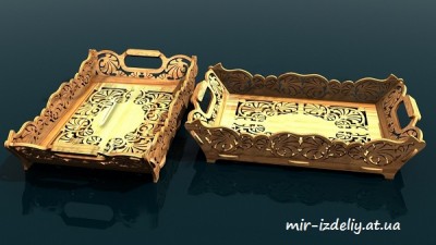 Поднос Одуванчик большой из фанеры