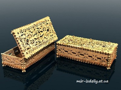 Шкатулка Красотка из фанеры