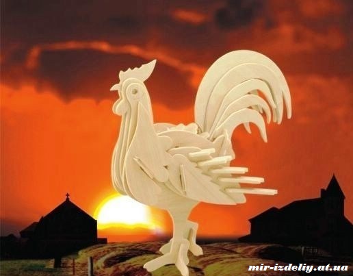 Петух из фанеры