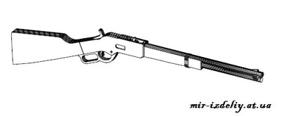 Рычажная винтовка Модель 1873 из фанеры