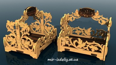 Корзинка с бабочкой на ручке из фанеры