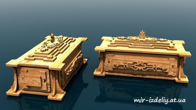 Шкатулка Скрытная из фанеры