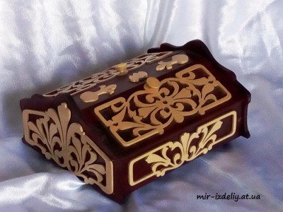 Шкатулка для столовых приборов из фанеры