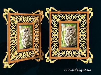Фоторамка ажурный пропил из фанеры