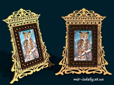 Фоторамка настольная Пика из фанеры