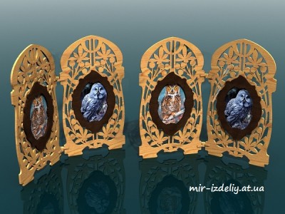 Фоторамка настольная Прутик из фанеры