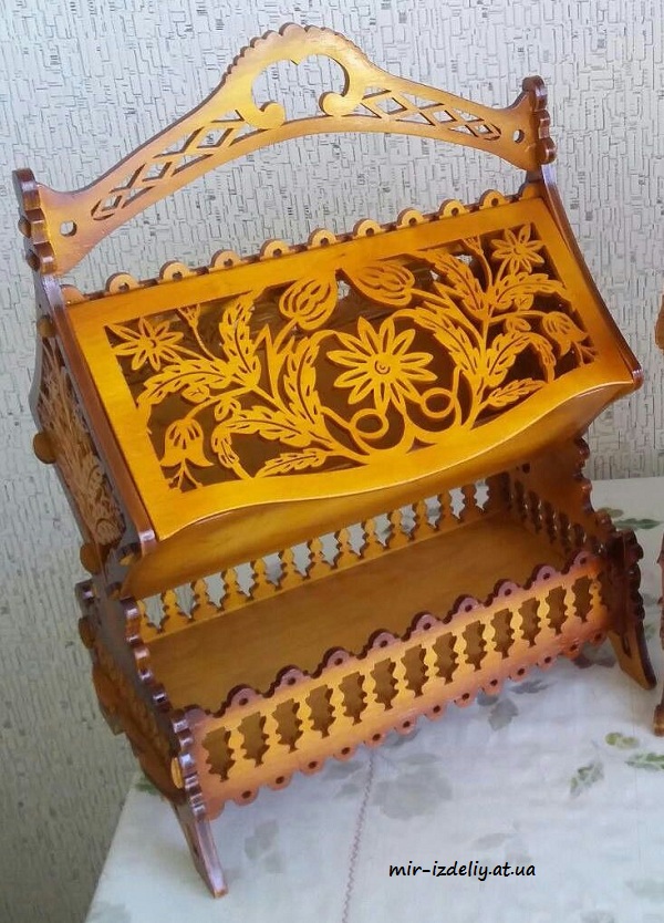 Ларец с цветком из фанеры