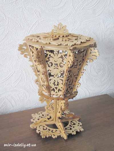 Ваза Закрытая из фанеры
