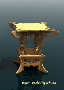 Изящная подставка для цветов из фанеры