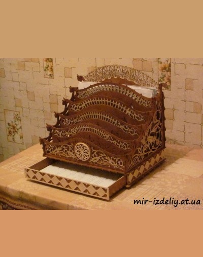 Подставка-корзинка с ящиком из фанеры
