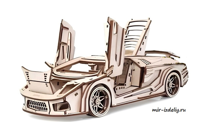Автомобиль Lamborghini (Ламборгини) из фанеры