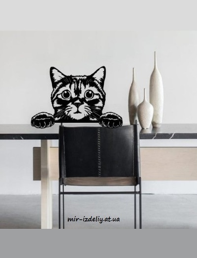 Панно котик с лапками