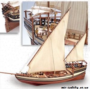 Корабль Dhow arabe из фанеры